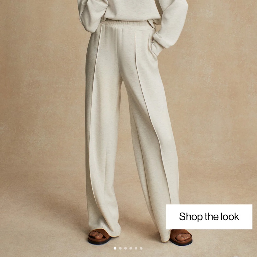 Varley doublesoft wide leg sweatpants